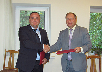 Подписание договора с грузинской делегацией